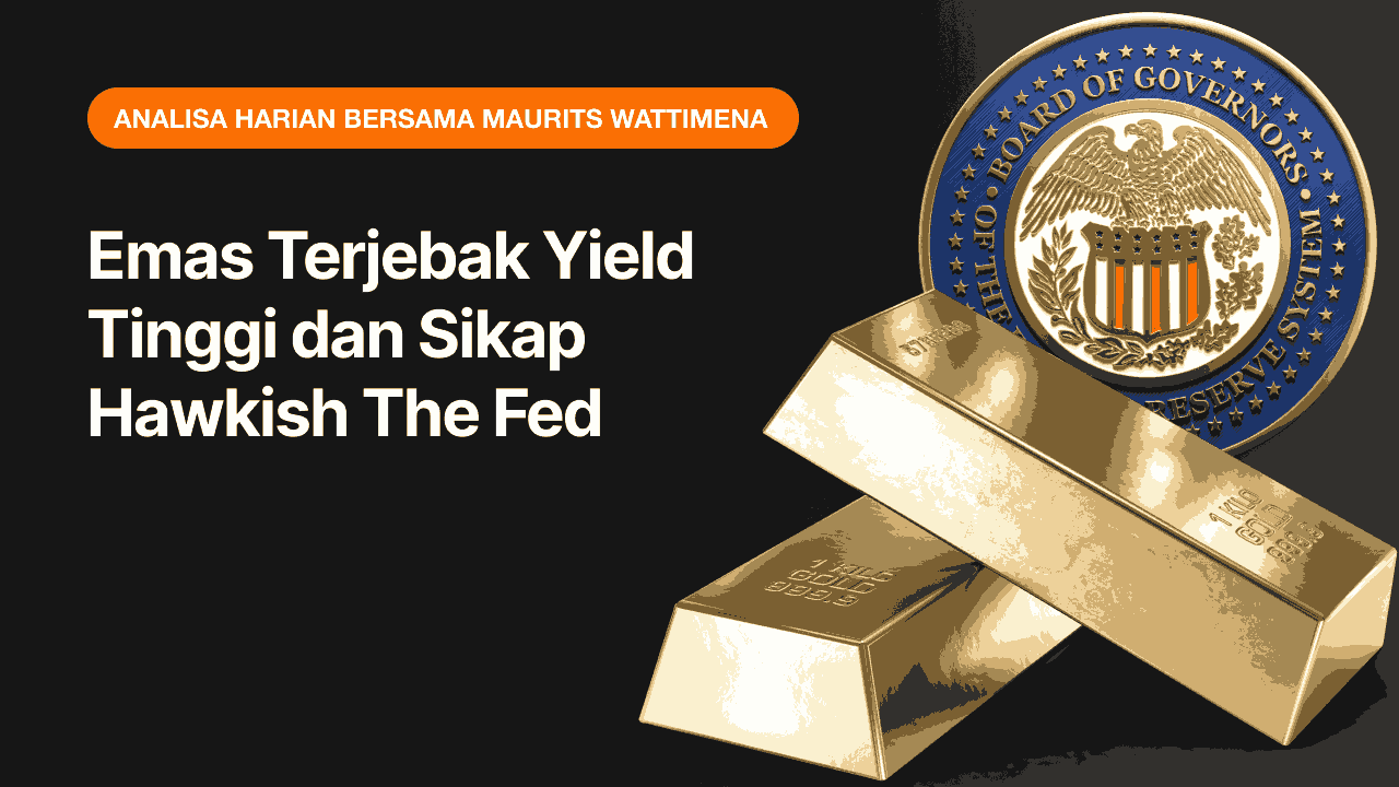 Emas Terjebak Yield Tinggi dan Sikap Hawkish The Fed